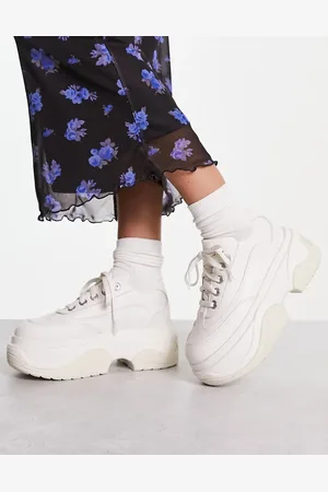 Kickers Kade lo platform trainers in leather