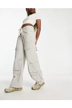 ASOS Anti fit oversized cargo with multi pockets in washed