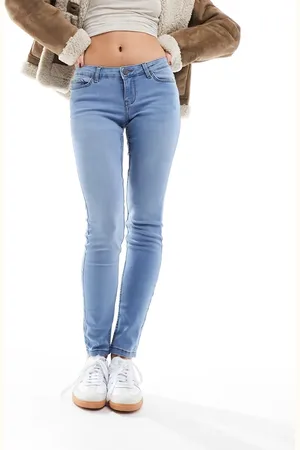 Noisy May Allie low rise skinny jeans in light
