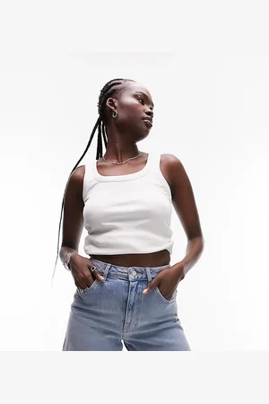 Topshop Denim comfort stretch Mom shorts in bleach