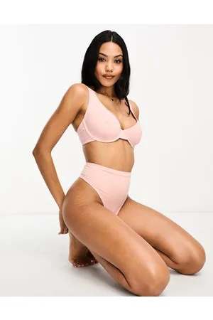 ASOS Fuller Bust Marina nylon blend smoothing underwire bra in