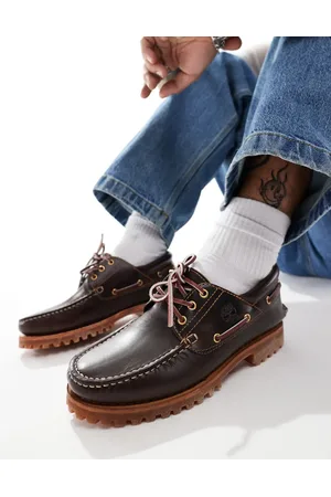 Timberland Authentics 3 eye classic boat shoes in full grain leather