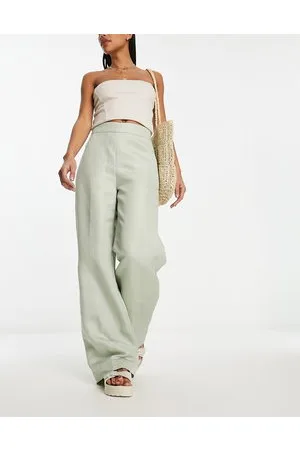 & OTHER STORIES Linen blend tailored trousers in pastel