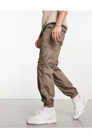 ASOS DESIGN loose fit cargo trousers in brown