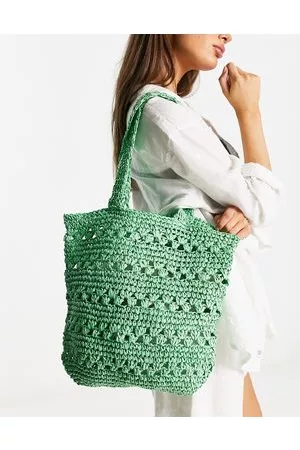 My Accessories Women Tote Bags - London woven crochet tote bag