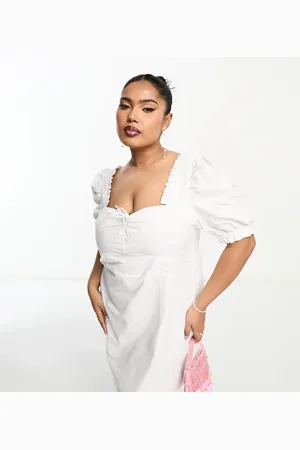 The Frolic Puff sleeve milkmaid mini dress in