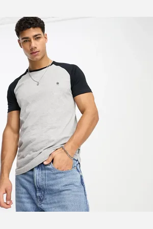 French Connection French Connection raglan t-shirt in light & navy