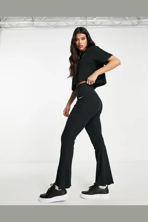 Nike Rib jersey flare trousers in