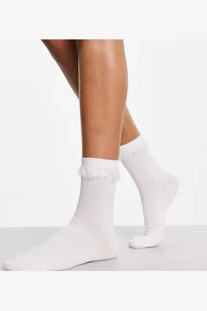 Lindex Exclusive organza trim sock in