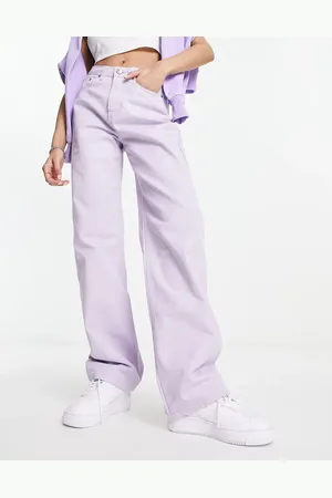 Sixth June Denim slouchy jeans in lilac