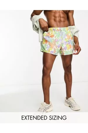 ASOS Men Swim Shorts - Swim shorts in short length in floral garden print