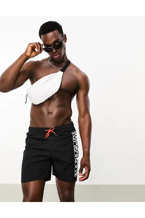 Napapijri Box logo woven swim shorts in