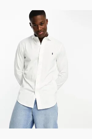 Ralph Lauren Icon logo estate collar jersey sport shirt in