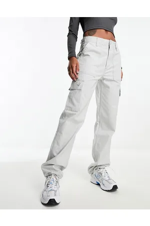 ASOS Clean cargo trouser with tab detail in light