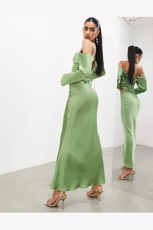 ASOS Bias cut midi skirt in