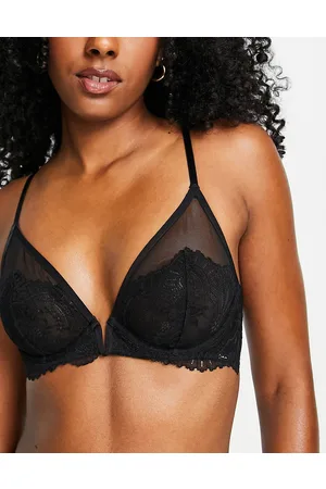 Lindex Attract Emelie lace non padded plunge underwire bra in