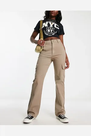 ASOS Slim cargo with pockets in sand