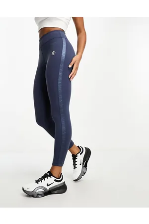 Gym King Flare leggings in and orange
