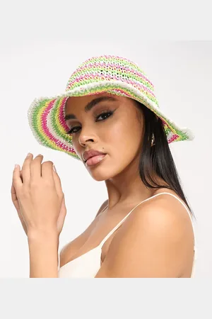 South Beach Straw bucket hat in