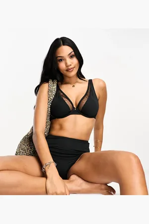 Wolf & Whistle Fuller Bust Exclusive mix & match underwire bikini top in mesh