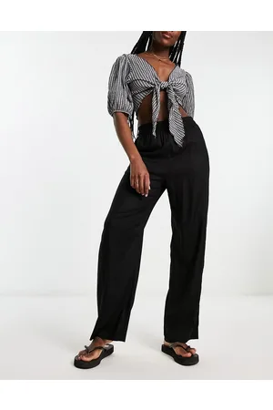 Monki Seersucker trousers in