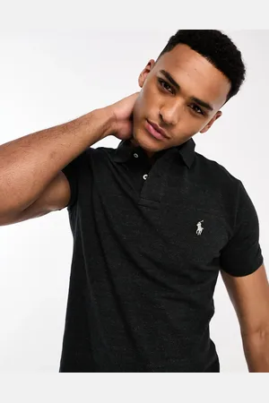 Ralph Lauren Icon logo pique polo slim fit in marl