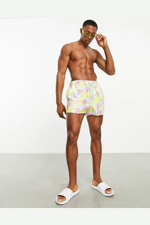 South Beach Swim shorts in lilac floral print