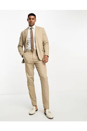 Men's Beige Trousers | Stone Trousers | Suit Direct