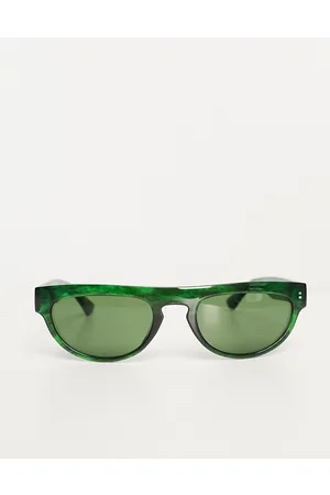 A.Kjaerbede Kaya aviator sunglasses in green marble transparent