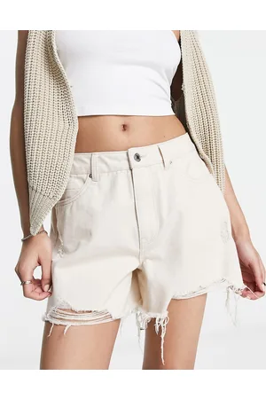VERO MODA Denim shorts in ecru