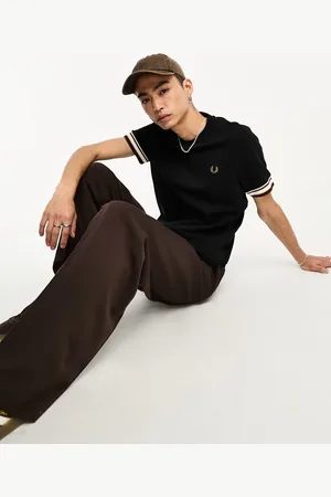 Fred Perry Bold tipped pique t-shirt in
