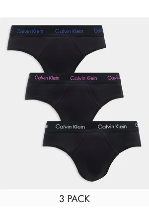 Calvin Klein Modern Cotton Stretch Thongs 3 Pack In Black