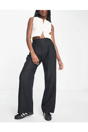 Stradivarius Wrap waist tailored trouser in