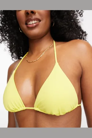 RVCA Solid triangle bikini top in