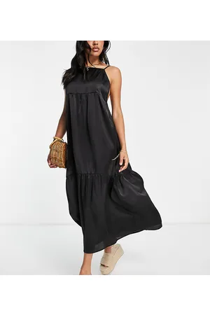 Esmée Esmee Exclusive beach maxi tiered summer dress with low back in