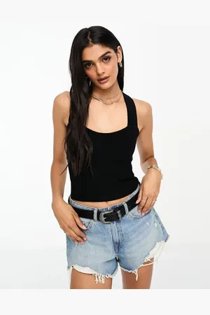 Abercrombie & Fitch Knitted cross back top in