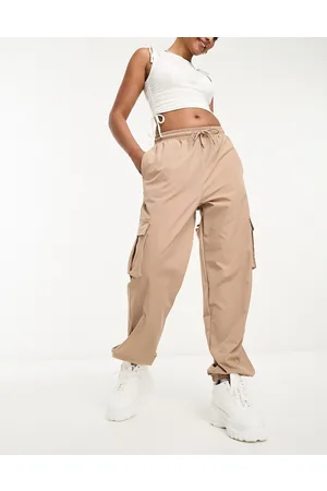 Beige High Waist Cargo Trousers With Chain | TALLY WEiJL Germany