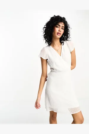 VILA Dobby mini dress in