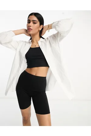 Miss Selfridge Oversized poplin shirt in