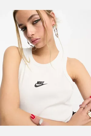 Nike Dance mini swoosh rib vest in