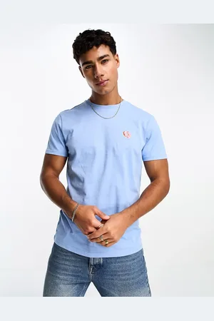 Threadbare Doughnut embroidery t-shirt in pale