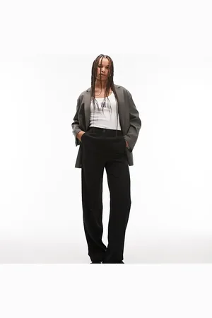 Topshop Tailored relaxed wide leg slouch trouser in