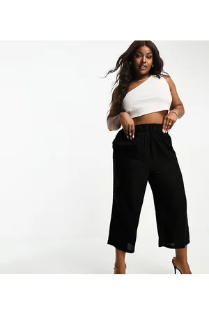 Yours Cropped wide leg trousers in