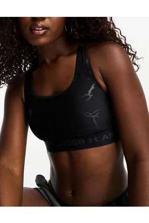 Pink Under Armour Womens UA Mid Crossback Sports Bra - Get The Label