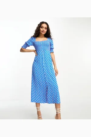 Whistles Milkmaid midi dress in and pink floral