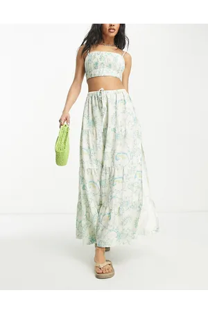 Rhythm Cairo beach maxi skirt in print