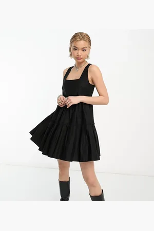COLLUSION Tiered volume mini summer dress in