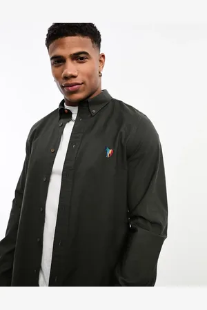 Paul Smith Logo long sleeve shirt in khaki