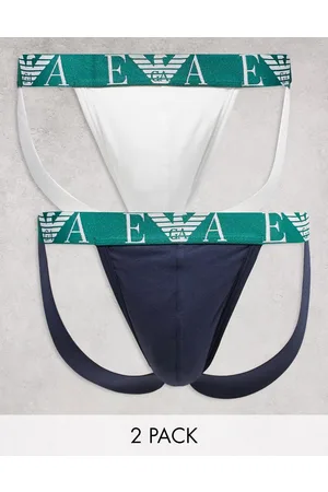 Emporio Armani Bodywear 2 pack bold monogram jockstraps in