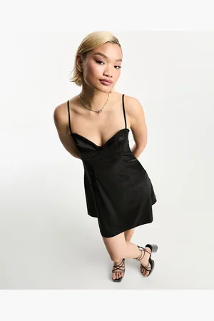 Urban Threads Flippy satin mini dress in